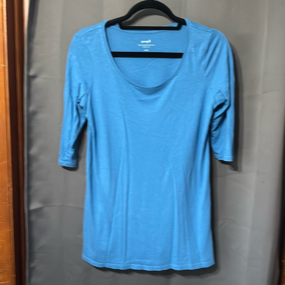 Pure Jill ballet sleeve tunic blue